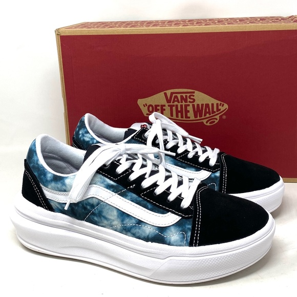 Vans Other - VANS Tie-Dye Old Skool Overt CC Shoe Platform Black Suede Men's Low VN0A7Q5EBMV